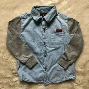 7 For All Mankind Toddler  Button Down Shirt 24M
